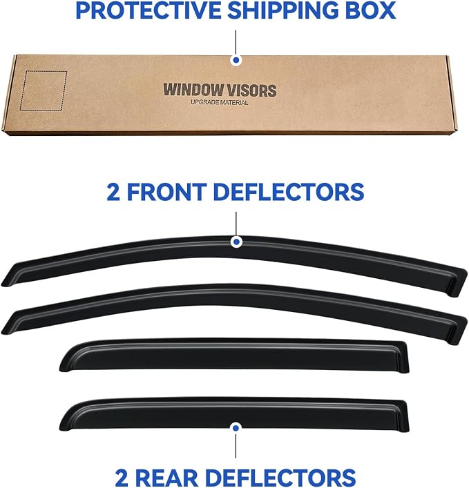 Window Visors Rain Guards Shield - Image 6