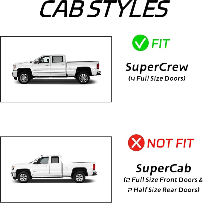in-Channel Rain Guards for Trucks 2015-2020 Ford F150 SuperCrew, 17-23 Ford - Image 3