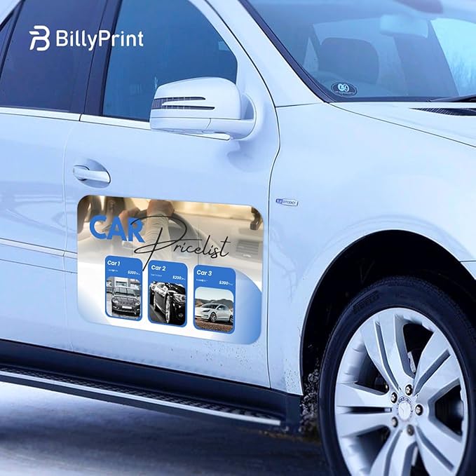 Custom Car Magnet for Business 2 Pack | Personalized Logo, and Image Reflective - Image 8