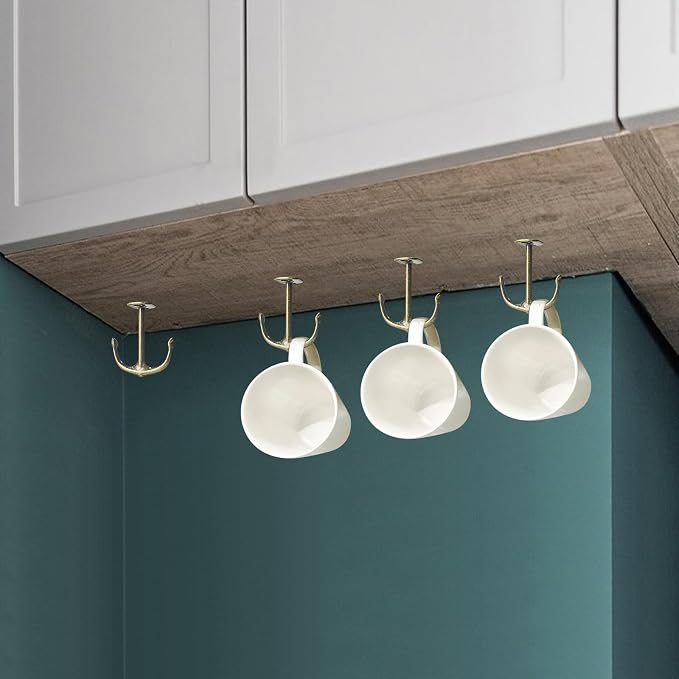 Anchor Two Prong Ceiling Hook for Closet Top Bathroom Kitchen Cabinet Garage - Image 7