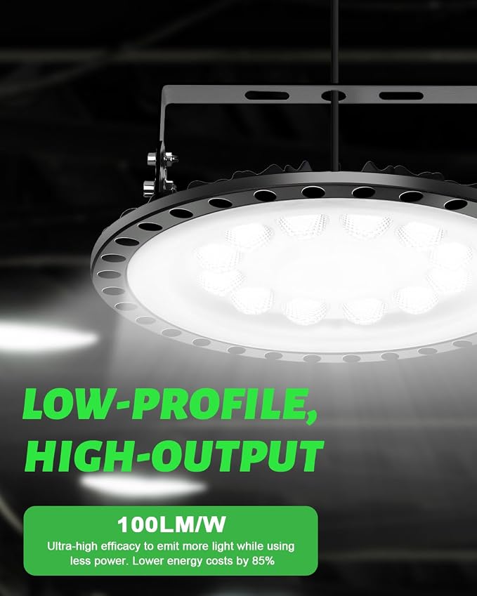 Viugreum 20 Pack 200W UFO LED High Bay Lights, 000LM 120V, 5000K Daylight - Image 2