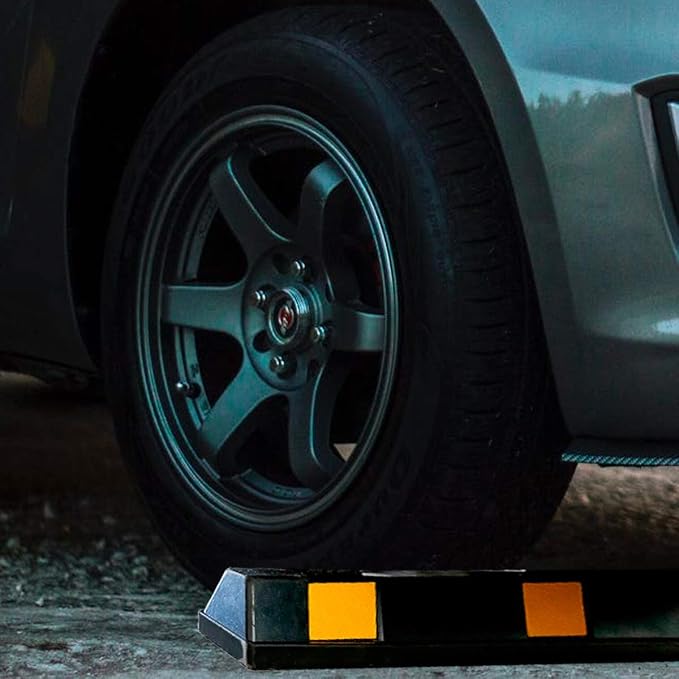 Zento Deals Rubber Parking Curb Garage Car Stopper - Image 7