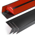 4PCS 45" Black Metal Corner Protectors, Aluminum Self Adhesive Corner Guards by Jiekayi