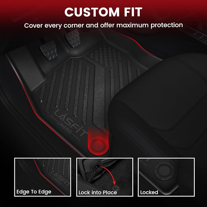 LASFIT Floor Mats & Cargo Mats for Volkswagen Jetta & Jetta GLI 2025 2024 2023 - Image 2