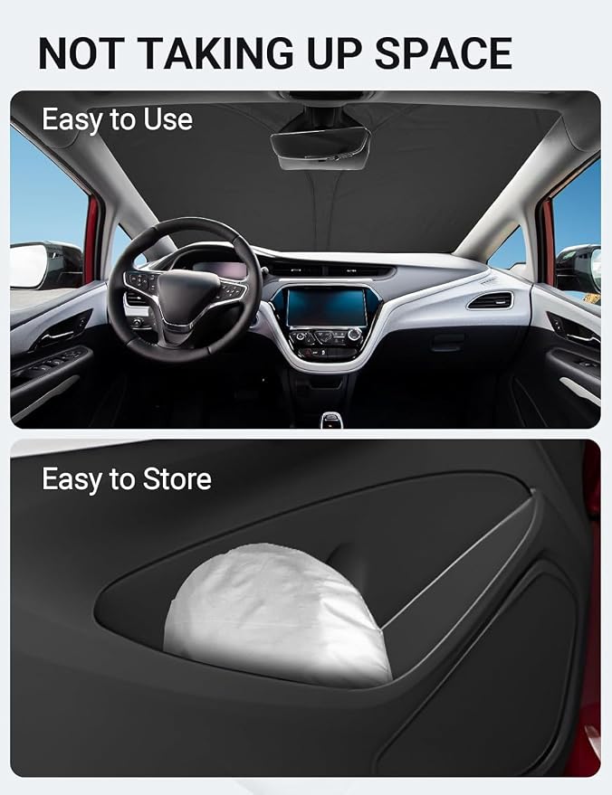 Proadsy 2025 Upgrade Windshield Sunshade Custom Fit 2017-2024 2025 Chevrolet - Image 9
