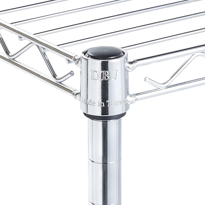 3 Tier Wire Shelving Unit Storage Rack, Metal Heavy Duty Utility Organizers - Image 4