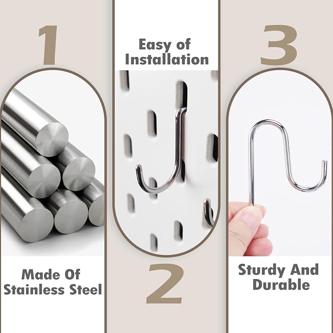 10 Pcs Shed Hooks, Long Shed Hooks - Image 3