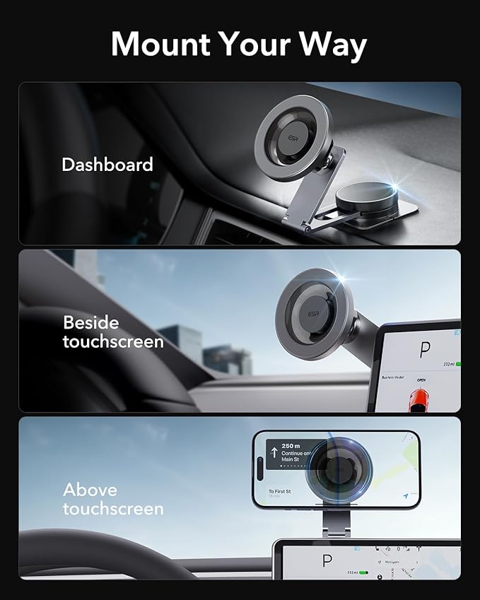ESR for MagSafe Car Mount, Car Phone Holder, Dashboard/Tesla Touchscreen Car - Image 2