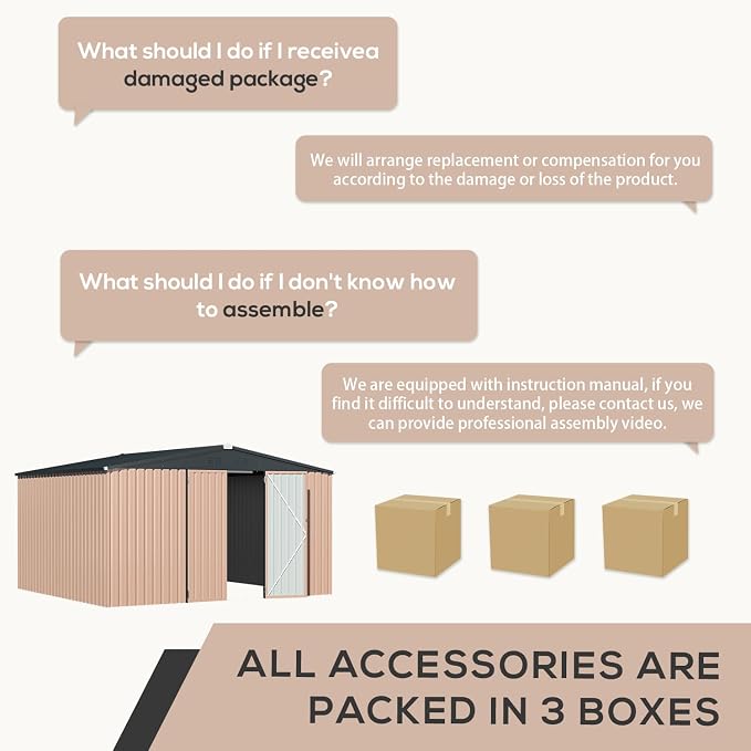 U-MAX 12' x 10' Metal Storage Shed - Image 7