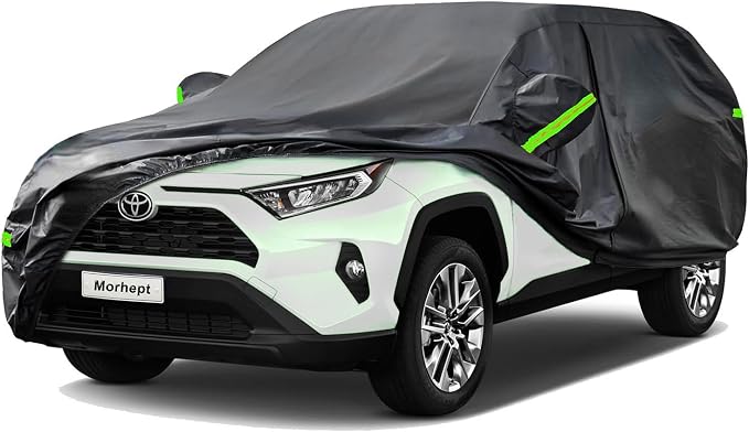 SUV Car Cover for Toyota RAV4, Custom Fit Waterproof All Weather Full Exterior by Morhept