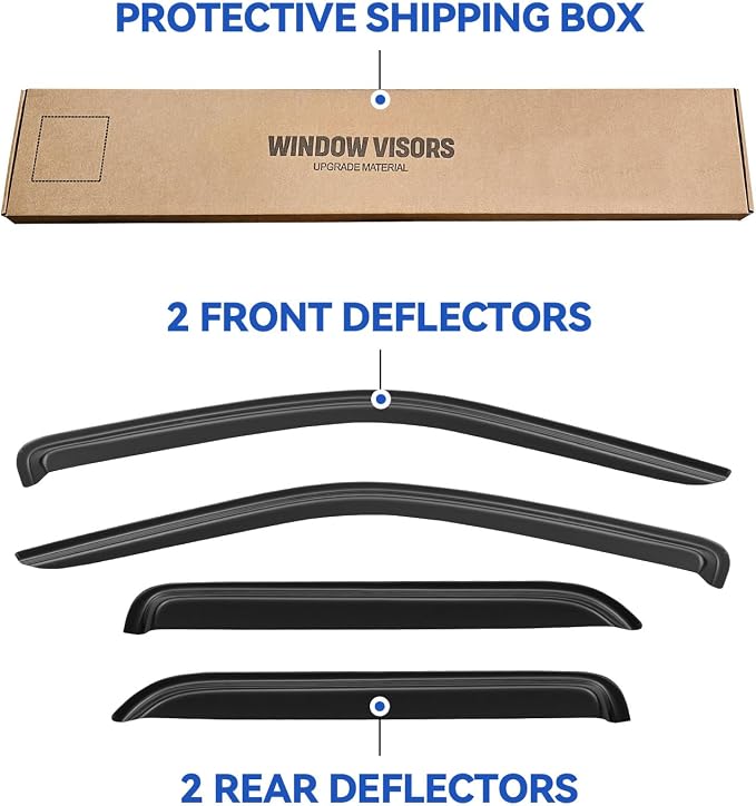 Window Visors Rain Guards Shield - Image 5