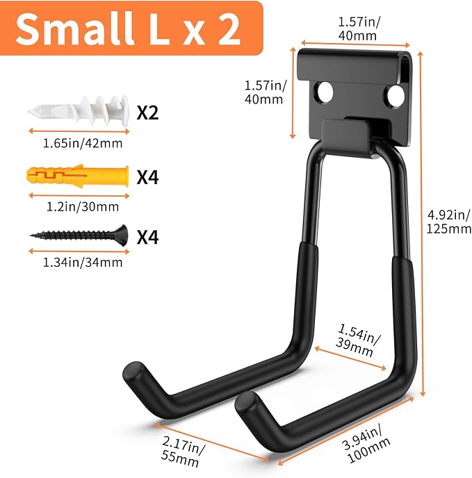 GPANDAG 2 Pack Heavy Duty Garage Storage Hooks - Image 2