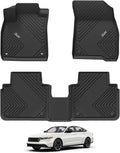 3W Floor Mats Fit for Honda Accord 2023 2024 2025 All Weather Heavy Duty Custom by 3W
