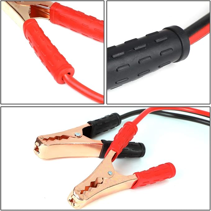 Auto Dynasty Heavy Duty 12Ft 10Gauge Booster Cables Power Jumper 200AMP - Image 4