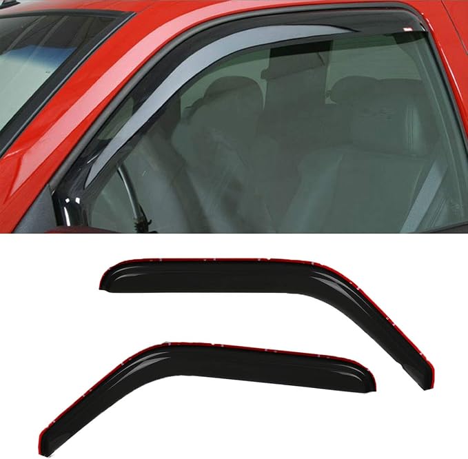 2pcs Compatible With 93-11 Ranger In Channel Style Sun Rain Guard Durable Side by Deebior