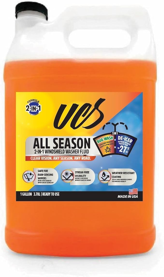 UCS Advanced All-Season Windshield Washer Fluid | Winter Protection to -27°F | by UCS