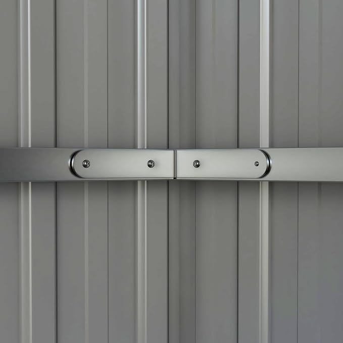 Outsunny 11' x 6' Outdoor Storage Shed, Galvanized Metal Utility Garden Tool - Image 7