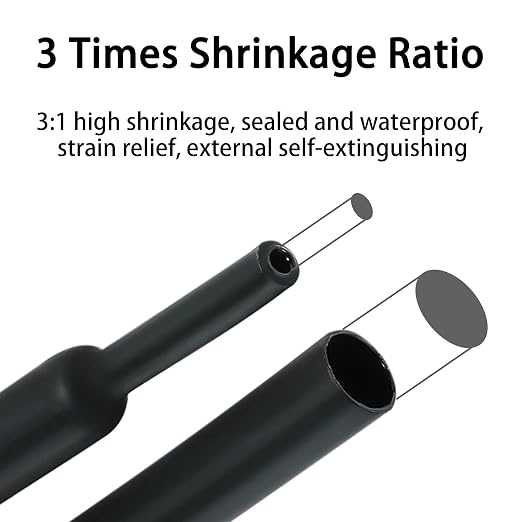 3:1 Ratio Heat Shrink Tubing Roll Adhesive Lined Industrial Marine Grade Dual - Image 3