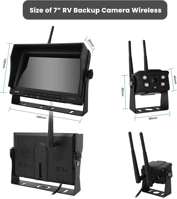 Wireless Backup Camera with Screen, Rear View Mirror Camera 1080P, Night Vision - Image 7