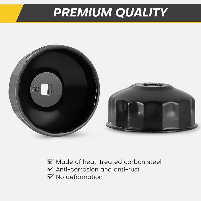 15PCS Oil Filter Cap Wrench Tool | Universal Oil Filter Socket Wrench Set 3/8 - Image 2