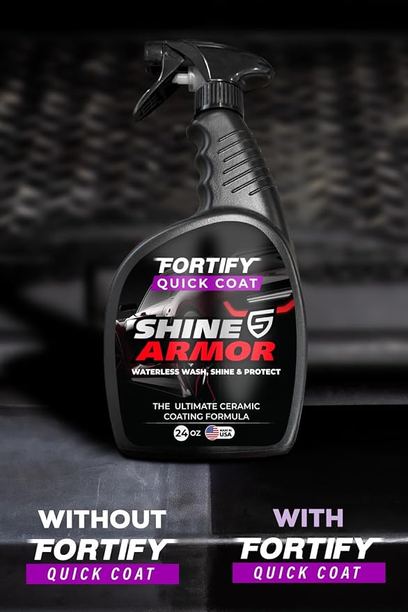 SHINE ARMOR Ceramic Coating Fortify Quick Coat Car Wax Polish Spray Waterless - Image 4