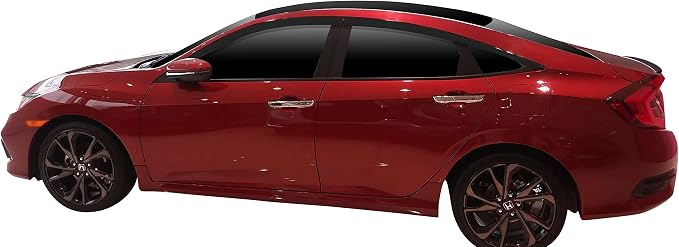 AUTOCLOVER Tape-On Rain Guards Window Visors 6 Pcs Set - Image 4