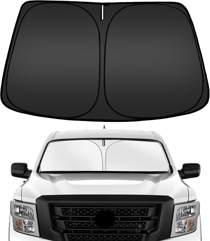 ARISMOTOR Windshield Sun Shade for NIS-san Titan 2020-2024, Custom Fit Foldable by ARISMOTOR