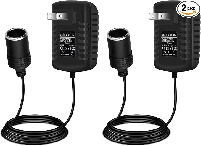 inShareplus 12V 2A 24W AC to DC Converter, 12 Volt Car Cigarette Lighter by inShareplus