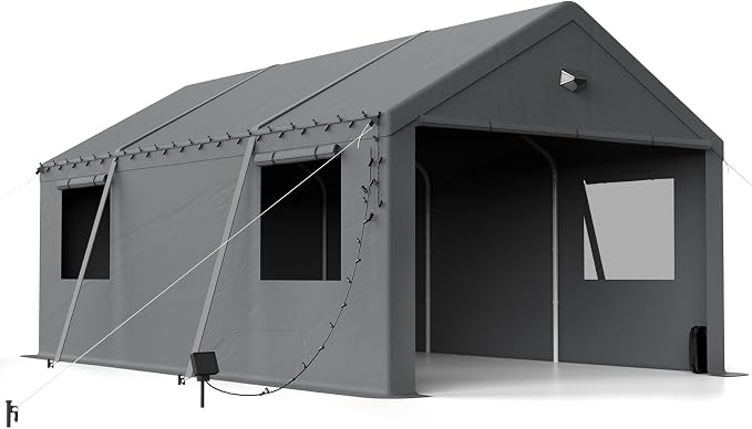 12x20 Carport Canopy, Heavy Duty Car Port, Portable Car Ports Garage by BENASS