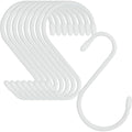 24 Pack 5 Inch White S Hooks, Vinyl Coated by Nisoger