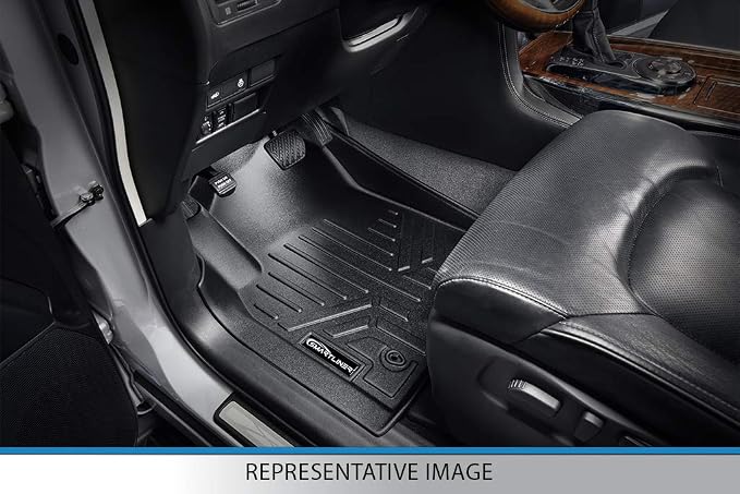 SMARTLINER All Weather Custom Fit Floor Mats 2 Row Liner Set Compatible - Image 2
