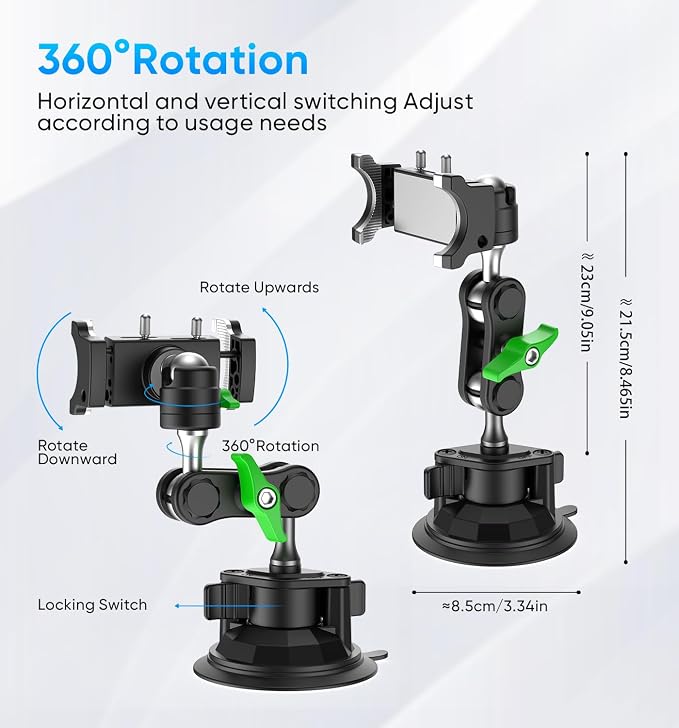MAGIC JOHN Car Phone Holder, Ultra-Durable Mteal Phone Holders - Image 6