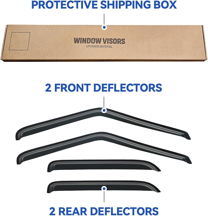 Window Visors Rain Guards Shield - Image 5