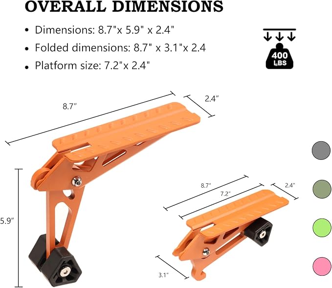 COWVIE Foldable Car Door Step Stand Pedal - Image 2