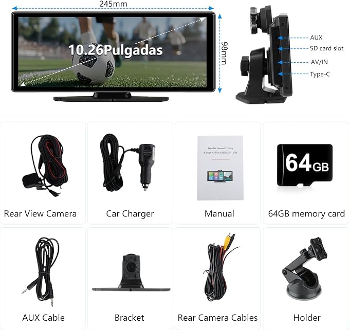 Portable Wireless CarPlay Screen - Image 8