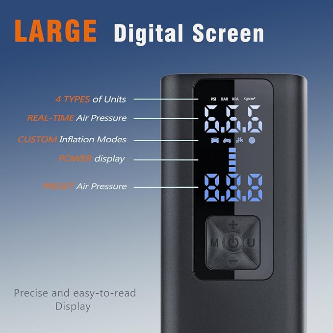 Portable Cordless Tire Inflator Air Compressor Pump - Image 2