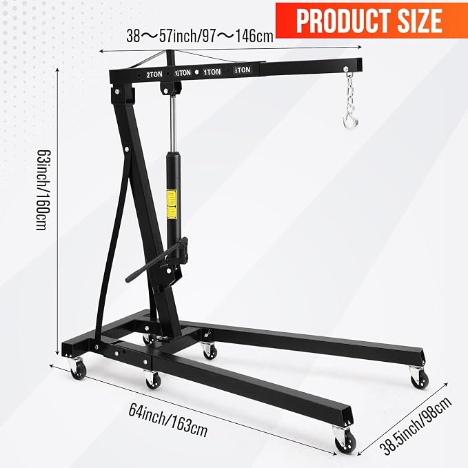 2 Ton Hydraulic Engine Hoist - Image 2