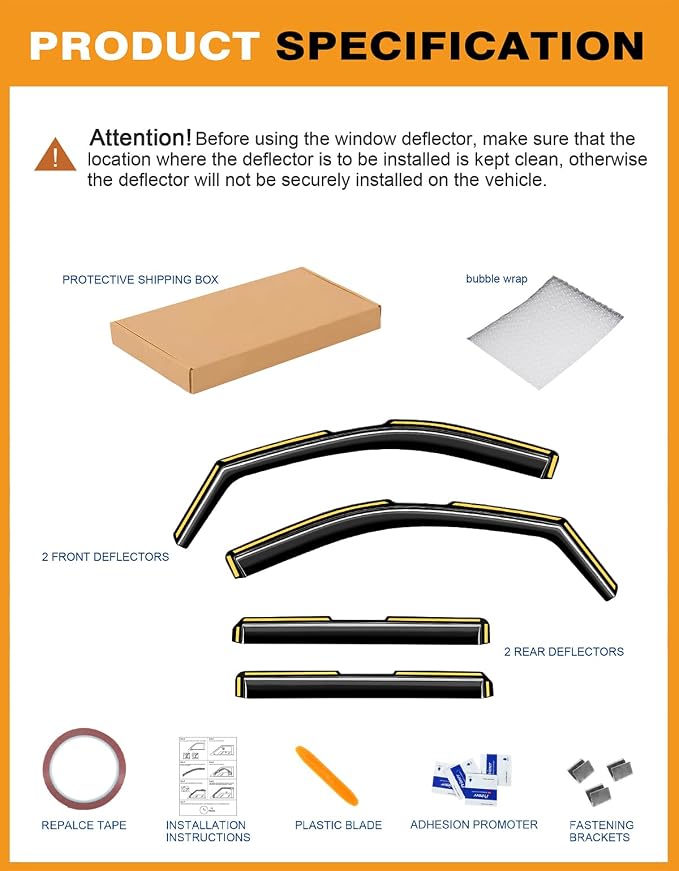 in-Channel Window Rain Guards Fit - Image 7
