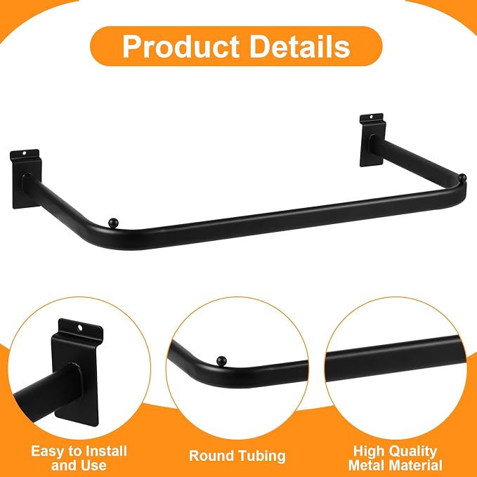 Polmart Slatwall Steel U-Shape Hanger Rail - Image 7