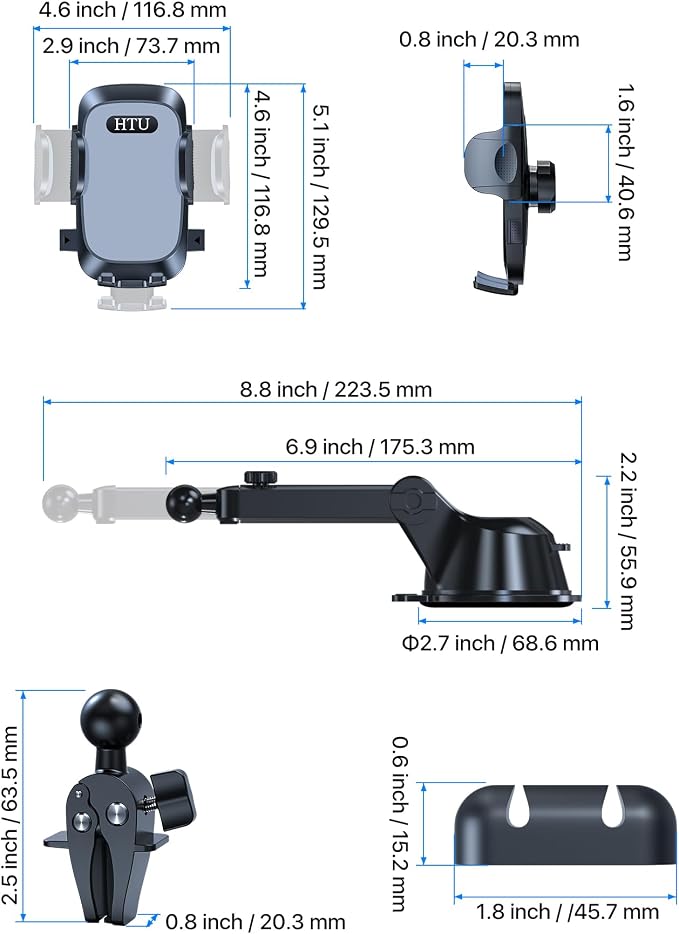 2025 Ultimate Car Phone Mount【98+LBS Strongest Suction & Military-Grade】【Patent - Image 9