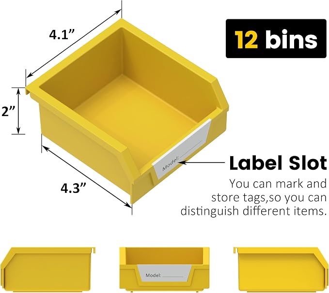UNITEDPOWER Rotating Storage Bins, Tool Organizer, Hardware Crafts, Small Parts - Image 4