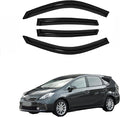 4pc Sun Rain Guards Window Visor Wind Deflector Compatible by GLDIFA