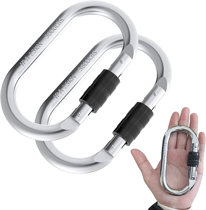 Oak-Sports Caribeener Clips, Climbing Carabiner, Heavy Duty Carabiner Clip by Oak-Sports