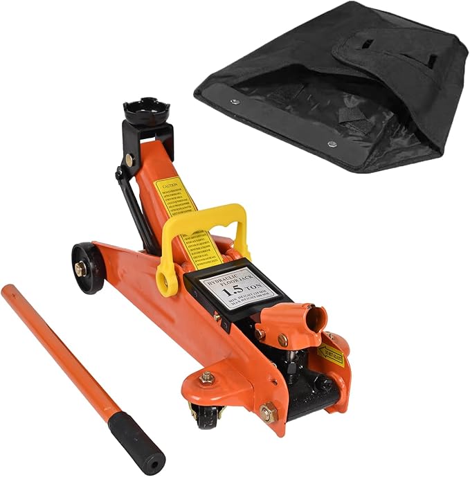 Hydraulic Floor Jack 1.5 Ton 3, 300Lbs Car Lift Portable Trolley Jack 360 Degree by AainTools