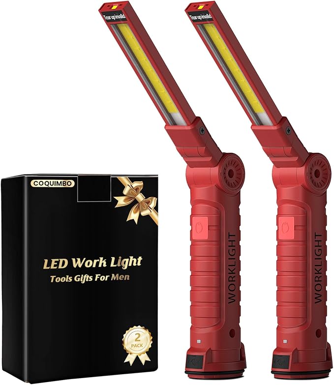 Coquimbo Tools Gifts for Men Dad Husband, Rechargeable LED Work Light Grill by Coquimbo