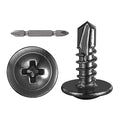 Wensilon #10×1/2” for Sheet Metal Self-Tapping Screws 410 Black Stainless Steel by Wensilon