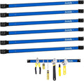 6 Pieces 24" Magnetic Tool Holder Strip, Metal Tool Organizer Rack by RechabiteMagneticTools