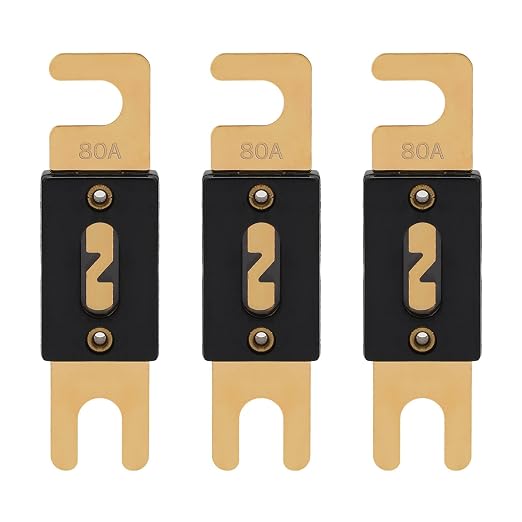 80A ANL Fuse 80 Amp Inline Blade Fuses 32V by VEXUNGA