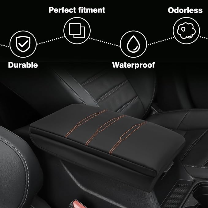 Muslogy Center Console Cover Extra Thick Armrest Pad Compatible - Image 2