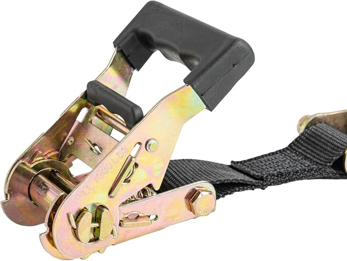 Ratchet Strap, 7’ x 1.5" Shock Absorbing Heavy Duty Tie Downs - Image 4